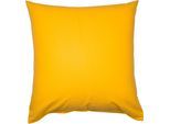 Kissenbezug JANINE "PIANO 0125 31 80x80", gelb (sonne), B:40cm L:40cm, Mako-Soft-Seersucker, Obermaterial: 100% Baumwolle, Kissenbezüge, Kissenbezug, mit Reissverschluss
