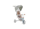 Byox Dreirad, Tricycle Compacto 4 in 1 Schiebegriff klappbar Gurt umbaubar EVA blau