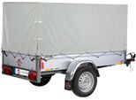 PKW-Anhänger STEMA "Basic 750 Kippsdeichsel", silber (silberfarben), KFZ-Anhänger
