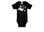 Body LOGOSHIRT, Mädchen, Gr. 50/56, EURO-Größen, schwarz, 100% Baumwolle, bedruckt, mehrfarbig, kurz, Rundhals, Bodys Body, mit niedlichem Snoopy-Print