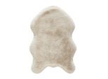 Novel Kunstfell , Weiss , Textil , Tierform , 60x90 cm , waschbar, pflegeleicht , Teppiche & Böden, Teppiche, Schaf- & Kuhfelle