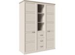 My Baby Lou Babykleiderschrank Camron, Grau, Weiß, Holzwerkstoff, 7 Fächer, 3 Schublade(n) Schubladen, 154x209.2x60.2 cm, Babymöbel, Babykleiderschrank