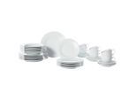 Seltmann Weiden Kombiservice Rondo, Weiß, Keramik, 30-teilig, Uni, 210 ml,210 ml, Essen & Trinken, Geschirr, Geschirr-Sets, Kombiservice