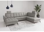 Wohnlandschaft SIT & MORE "Zora", light grau, T:212cm, Sofas, Wohnlandschaft