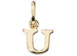 Buchstabenanhänger JOBO "Anhänger Buchstabe", gold (gelbgold 333), Schmuckanhänger, Damen, U, Gelbgold 333, 333 Gold