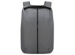 Laptoprucksack SAMSONITE "SECURIPAK 2.0 Backpack 15.6", Gr. B/H/T: 33cm x 445cm x 18cm, grau, Polyester, unifarben, Rucksäcke Laptoprucksack, Rucksack Freizeitrucksack Cityrucksack Backpack Schulrucksack
