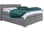 Boxspringbett HOME AFFAIRE "Juliste inkl. Bettkasten und PUR-Schaum-Topper", grau, B:167cm L:215cm, 100% PES, Komplettbetten, Boxspringbett, erhältlich in den Breite 160, 180 & 200cm