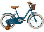 Kinderfahrrad HUFFY "Vintage 16-Zoll Ein-Gang-Mädchenfahrrad" Gr. 25, blau, Fahrräder, Kinder, 25cm, 16 Zoll (40,64cm) hinten: 16 Zoll (40,64cm)