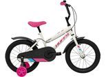 Kinderfahrrad HUFFY "So Sweet" Gr. 27, weiß, Fahrräder, Kinder, 26cm, 16 Zoll (40,64cm) hinten: 16 Zoll (40,64cm)