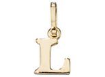 Buchstabenanhänger JOBO "Anhänger Buchstabe", gold (gelbgold 333), Schmuckanhänger, Damen, L, Gelbgold 333, 333 Gold