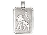 Sternzeichenanhänger JOBO "Anhänger Sternzeichen", silber 925, Schmuckanhänger, Damen, Löwe, Silber 925 (Sterlingsilber), 925 Silber rhodiniert achteckig