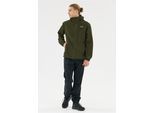 Outdoorjacke WEATHER REPORT "DELTON W-PRO15000", Herren, Gr. L, dunkelgrün, 94% Polyester, 6% Elasthan, bedruckt, mehrfarbig, normal, hoch geschlossener Ausschnitt, Jacken Outdoorjacke, ist atmungsaktiv, wasser- und winddicht
