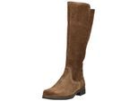 Stiefel GABOR "Gabor Stiefel Veloursleder", Damen, Gr. 39, whisky, Veloursleder, Schuhe Stiefel