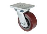 BS Schwerlast-Lenkrolle D.250mm Trgf. 2200kg Guß-Polyurethan Platte L255xB200mm ; BS Rollen (RR100.C10.253)