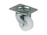 BS Rollen Lenkrolle D. 58mm Trgf. 80kg Kunststoffrad weiß Platte 93x70mm (L400.A90.058)
