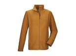 Fleecejacke KILLTEC "KOW 65 MN FLC JCKT", Damen, Gr. S, cognac, Obermaterial: 100% Polyester, Jacken Fleecejacke, Fleecejacke mit Stehkragen, Kinnschutz und Eingrifftaschen