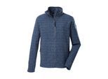 Fleecejacke "GW 42 MN FLC JCKT", Damen, Gr. XL, blau (stahlblau), Obermaterial: 100% Polyester, G.I.G.A. DX BY KILLTEC, Jacken Fleecejacke, G.I.G.A. DX Fleecejacke: Melange Optik, Zipper-Taschen, Kinnschutz