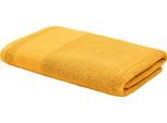 Duschtuch "LOOKS", gelb (curry), B:70cm L:140cm, Frottier, Obermaterial: 100% Baumwolle, LOOKS BY WOLFGANG JOOP, Handtücher, mit Logobestickung
