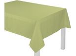 Tischdecke ADAM "Uni Collection" Gr. 6, grün (hellgrün), B:145cm L:190cm, Bio-Baumwolle, Tischdecken, Tischdecke, aus 100% Bio-Baumwolle