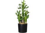 Künstliche Zimmerpflanze CREATIV GREEN "Sukkulente Euphorbie", grün, H:40cm, Kunststoff, Kunstpflanzen, Künstliche Zimmerpflanze