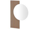 Mid.you Wandspiegel , Eichefarben , Glas, Holzwerkstoff , 79.5x109x3 cm , Garderobe, Garderobenspiegel