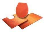 Badematte GRUND "Mistral" Gr. 11, orange, H:20mm, Kunstfaser, Badematten, Badematte, meliertes Design, Ombré-Look, auch als 3 teiliges Set, Made in Europe