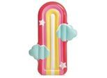 Aufblasbare Matratze Regenbogen Matelas , Multicolor , Kunststoff , 20x175x117 cm , Freizeit & Co, Pools & Wasserspaß, Stand Up Paddle