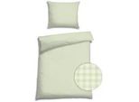 Florella Bettwäsche , Salbeigrün , Textil , Karo , 140x220 cm , Oeko-Tex® Standard 100, Oeko-Tex® Made IN Green , pflegeleicht, atmungsaktiv, hautfreundlich, schadstoffgeprüft, edel glänzend , Heimtextilien, Bettwäsche & Leintücher, Bettwäsche, Satin-Bettwäsche
