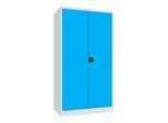 Pavoy Schwerlastschrank, 3 Fachböden a 200 kg, 3 Schubladen, RAL 7035/5012 (36365-104-005-735512)