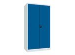 Pavoy Schwerlastschrank, Trennwand, 6 Fachböden a 200 kg, 10 Schubladen, RAL 7035/5010 (36366-104-006-735510)