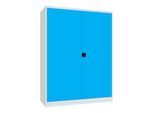 Pavoy Schwerlastschrank 1950x1470x630, Trennwand, 8 Fachböden a 120 kg, RAL 7035/5012 (36364-147-024-735512)