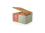 Brotkasten LUMALAND "30 x 23 x 14 cm", grün (braun, mint), Lebensmittelaufbewahrungsbehälter, Brotkasten