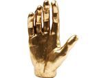 Dekoobjekt KARE DESIGN "Deko Objekt Mano Gold 35cm", gold (goldfarben), B:23cm H:35cm T:12cm, Polyresin, Dekofiguren, Dekoobjekt