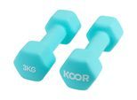 KOOR Kurzhantel "KOOR Kurzhantel 3 kg blau" 6 kg