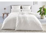 Bettwäsche "Leonore", beige (creme), B/L: 155cm x 220cm, 1 Stk., 1 Stk., Mako-Satin, B/L: 80cm x 80cm, 2 Stk., Mako-Satin, Obermaterial: 100% Baumwolle, LEGER HOME BY LENA GERCKE, Bettwäsche, Bettwäsche, Mako-Satin Streifen aus 100% Baumwolle, Grösse ab 135x200 cm