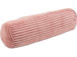 Nackenrolle GÖZZE "Cord Optik", rosa (altrosa), B:22cm, Polyester, Funktionskissen, Nackenrolle, mit samtweicher Oberfläche