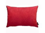 Dekokissen APELT "Magnus", rot (rot, unifarben), B:41cm L:61cm, Obermaterial: 100% Polyester, Dekokissen_Sitzkissen_Kissenhüllen