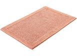 Badematte KLEINE WOLKE "Net", orange (papaya), H:17mm, Baumwolle, Badematten, Badematte, Badteppich, Uni Farben, rutschhhemmend