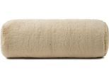 Nackenrolle GÖZZE "Uni Flausch Kissenrolle LaPit", beige, B:60cm H:19cm L:20cm, Polyester, Funktionskissen, Nackenrolle