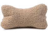 Nackenkissen GÖZZE "Curly Lesekissen Rolf", beige, B:40cm H:19cm L:25cm, Polyester, Funktionskissen