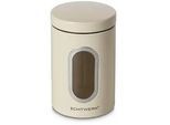Echtwerk Vorratsdose , Creme , Metall , 1,4 l , zylindrisch , 12x18x12 cm , lebensmittelecht, luftdichter Verschluss , Küchenzubehör, Vorratsbehälter, Vorratsdosen