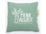 Kräuterkissen HERBALIND "MEINE AUSZEIT Lindgrün", grün, B:20cm H:4cm L:20cm, Baumwolle, Funktionskissen