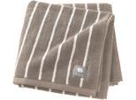 Handtuch MUSTERRING "Needlestripe", grau, B:50cm L:100cm, Jacquard, Baumwolle, Handtücher, hautschmeichelnd, super weich