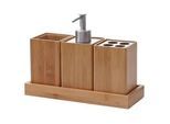 MCW Badset Braun , Holz , 23x17x9 cm , Badaccessoires