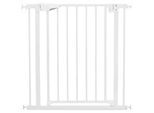 My Baby Lou Türschutzgitter , Weiß , Metall, Kunststoff , 75-89x76 cm , Verlängerung erhältlich , Babysicherheit, Treppenschutzgitter