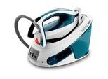 Tefal Dampfbügelstation , Blau, Weiß , 1800 ml , 40.0x28.5x31.0 cm , Wassertank abnehmbar, Schlauchaufbewahrungsfach, Transportverriegelung, Vertikaldampf, Abschaltautomatik, Schnellaufheizung, leichtgleitende Bügelsohle , Haushalt & Kleinelektro, Wäschepflege, Bügeleisen