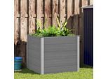vidaXL Garten-Hochbeet WPC 100x100x91 cm Grau