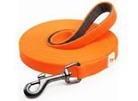 Rudelkönig Schleppleine mit Handschlaufe orange 5 m