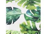 Baumwollstoff-Digitaldruck "Monstera", Serie Ria, weiß-color