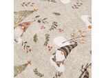 Dekostoff Wichtel Elias "Lorena", taupe-color